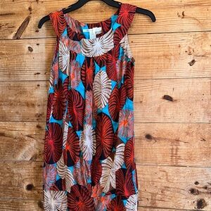 Diane Von Furstenberg Peggie Sleeveless Printed 100% Silk Bubble Dress